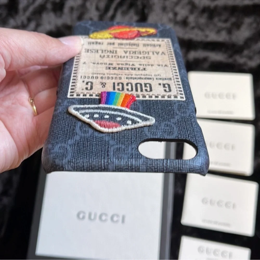 Gucci iPhone 7 / 8 Print Phone Space Case Authentic